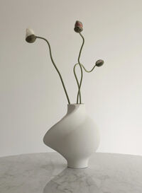 Pirout 01 Vaasi 25 cm Raw White