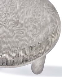 Thick Disk Sidobord Silver