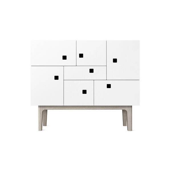 Peep C1 Sideboard Angel White / white oak