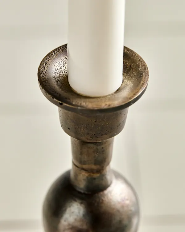 Cast Lysestake Antique Brass