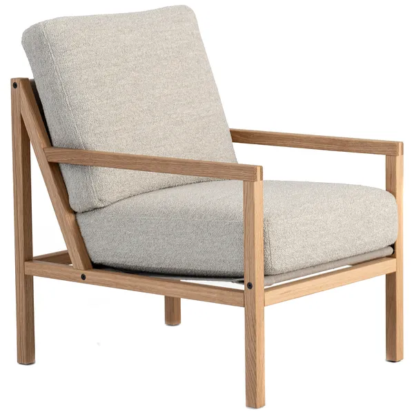 Seventy Five Wood Lænestol Egetræ / Bouclé Sand