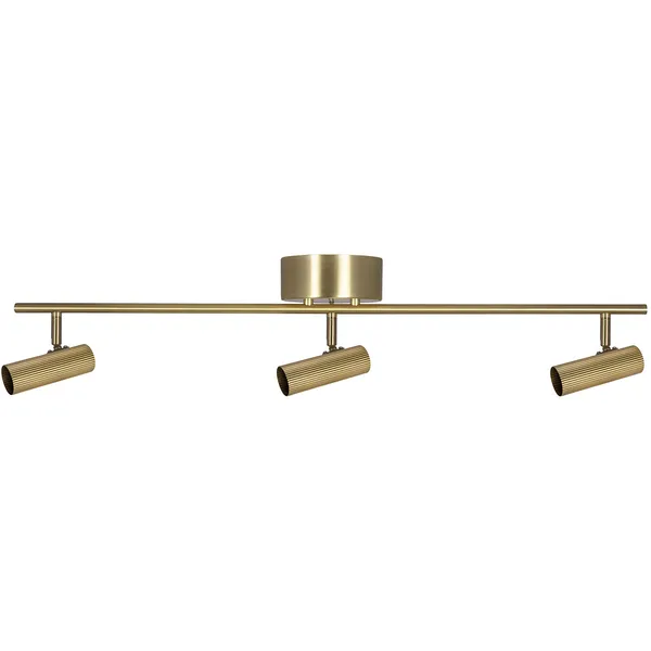 Hubble 3 Long Loftslampe Børstet messing