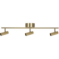 Hubble 3 Long Loftslampe Børstet messing