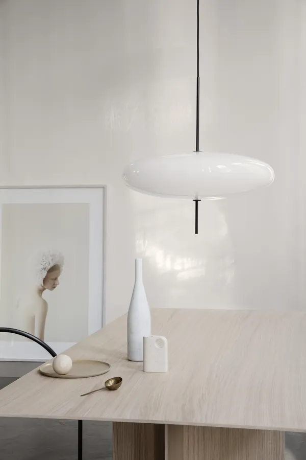 Model 2065 Pendel Champagne / Vit
