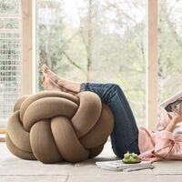 Knot Pude XL Camel