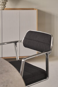 453 Snurrstol Polerat Aluminium / Tide