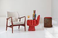 Chair Peggy Fabric Rough Ecru