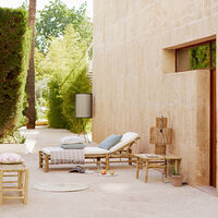 Soffbord Bambu Natur 70x70 cm