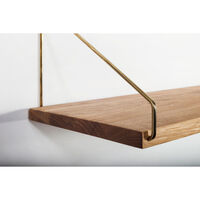 Single Hylde 20x60 cm Olieret Eg / Messing