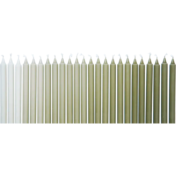 Ombre Stearinlys 24-pk Khaki