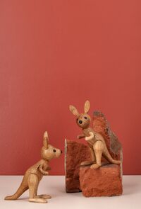 Roo kangaroo Trefigur 115 cm