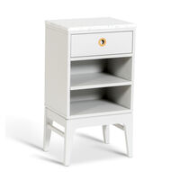 Höllviken Bedside Table Short Legs Light Grey