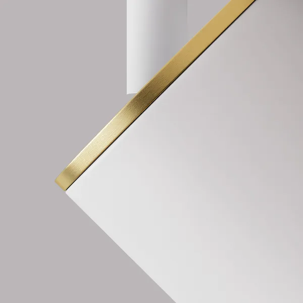 Edgespot Single 65 Spotlight Vit / Mässing