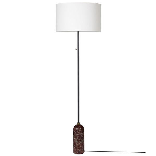 Gravity Floor Lamp Maroon / White