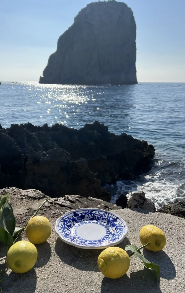 Positano Salladstallrik 20 cm Blå