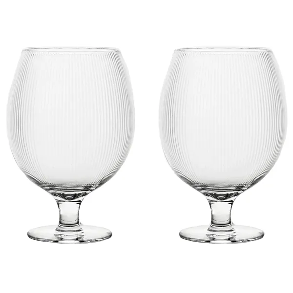 Blanka Ølglas Riflet 50 cl 2-pak Klart