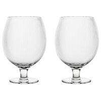 Blanka Ølglas Riflet 50 cl 2-pak Klart