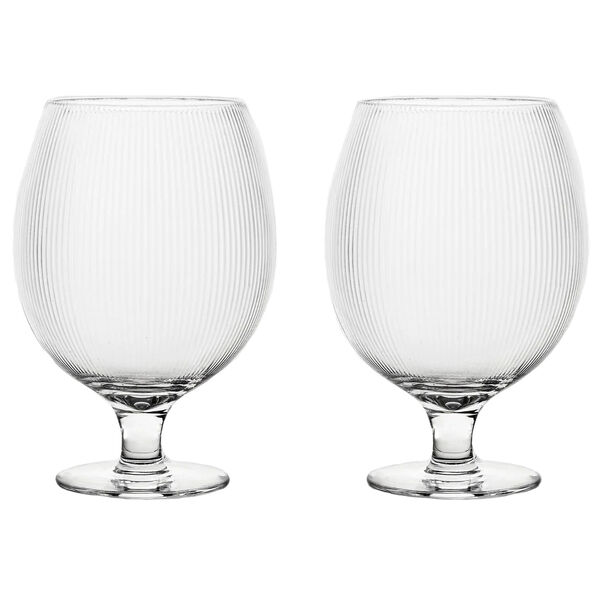 Blanka Ølglas Riflet 50 cl 2-pak Klart
