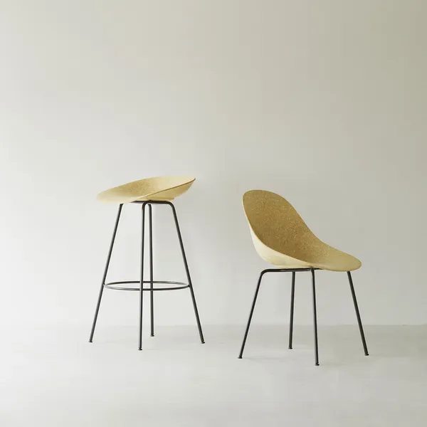 Mat Barstool 75 cm Hemp / Black