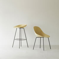 Mat Barstool 75 cm Hemp / Black