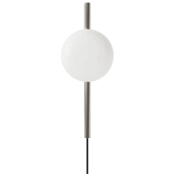 Ovoid Vegglampe Enkel Rustfritt Stål