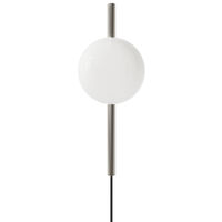 Ovoid Vegglampe Enkel Rustfritt Stål