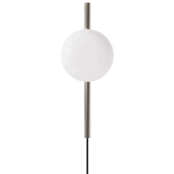 Ovoid Vegglampe Enkel Rustfritt Stål