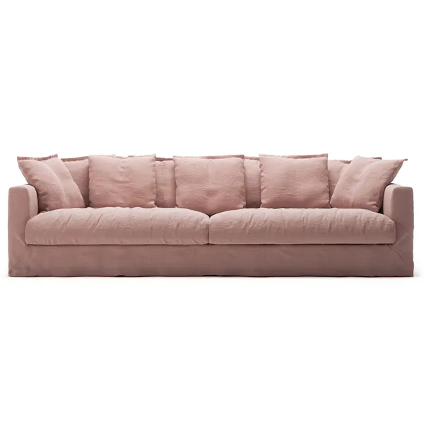 Klädsel Till Le Grand Air 4-sitssoffa Linne Tender Blush