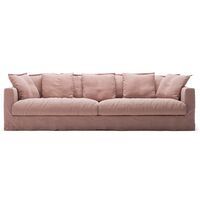 Klädsel Till Le Grand Air 4-sitssoffa Linne Tender Blush