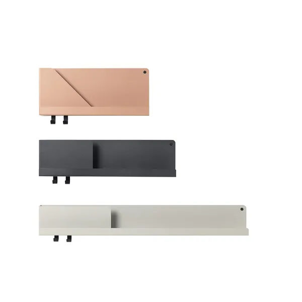 Folded Hylle 165x62 cm Sort