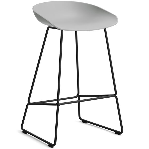 AAS 38 2.0 Barstol 65 cm Rustfrit Stål Sort / Concrete Grey