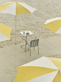 Terrazza Parasol Octagon Off-white / Ochre