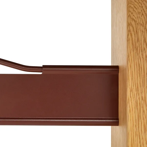 Passerelle Bord 95x260 cm Lackad Ek / Vinröd