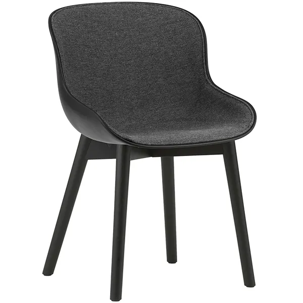 Hyg Tuoli Verhoiltu Etupuoli Monisävyinen Tummanharmaa / Musta Tammi