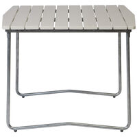 B31 Bord 84x92 cm Hvitlakkert Eik / Varmgalvanisert Stål