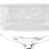Midnight Flowers Champagneskål 24 cl Transparent