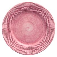 Stripes Tallerken 21 cm Rosa