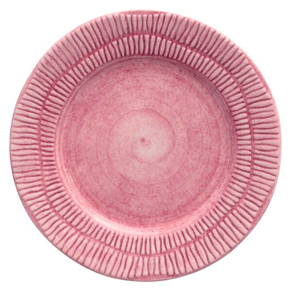 Stripes Tallrik 21 cm Rosa