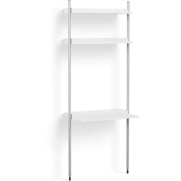 Pier System 11 1 column PS White / Aluminium