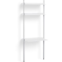 Pier System 11 1 column PS White / Aluminium