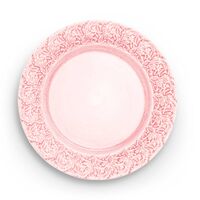 Lace Tallerken Ø25cm Lys Rosa