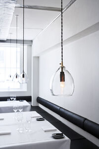 Unika loftslampe stor Klar