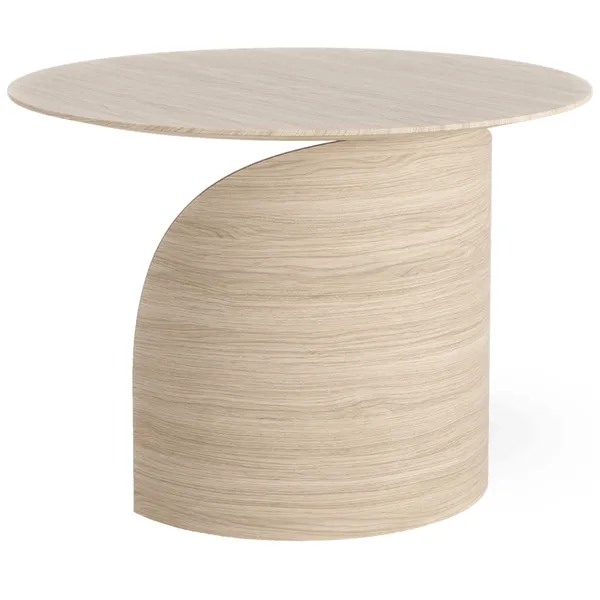Savoa Soffbord Ø64 cm Vit Ek