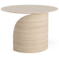 Savoa Soffbord Ø64 cm Vit Ek