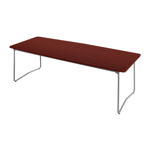B31 Bord 92x230 cm Mørkerød / Varmgalvanisert Stål