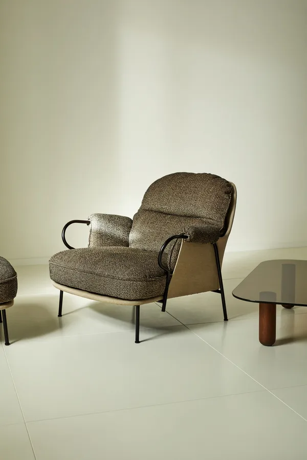 Lyra Armchair With Footstool Safire 0001