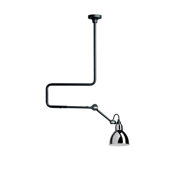 La Lampe Gras N°312 Taklampe Svart / Chrome