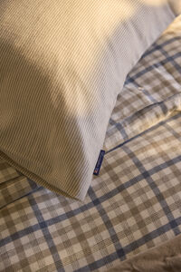Striped Lyocell/Flannel Pudebetræk 50x60 cm Beige