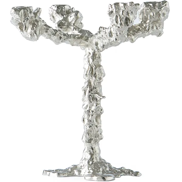 Drip Ljusstake 4 Armar Silver