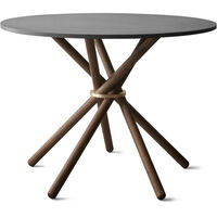 Hector 105 Spisebord Mørk Beton / Mørk Eg